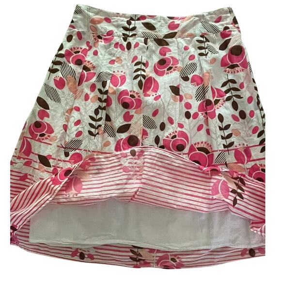 Notations Pleated Floral Knee Length 90s Skirt Medium - Picture 8 of 8